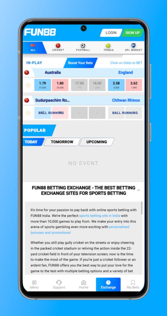 betting in fun88