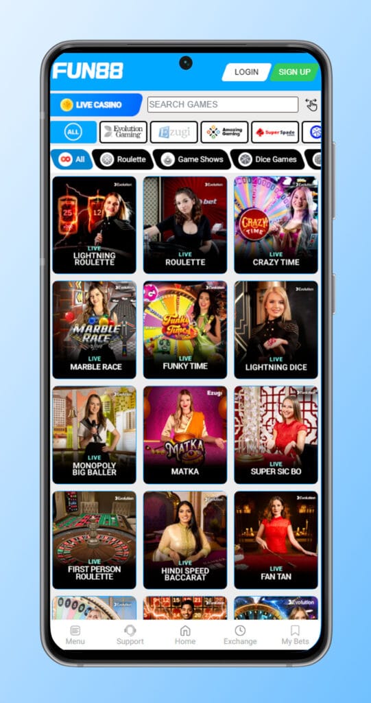 fun88 mobile casino app